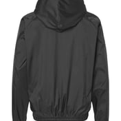Back view of Mentor Hooded Coach’s Jacket