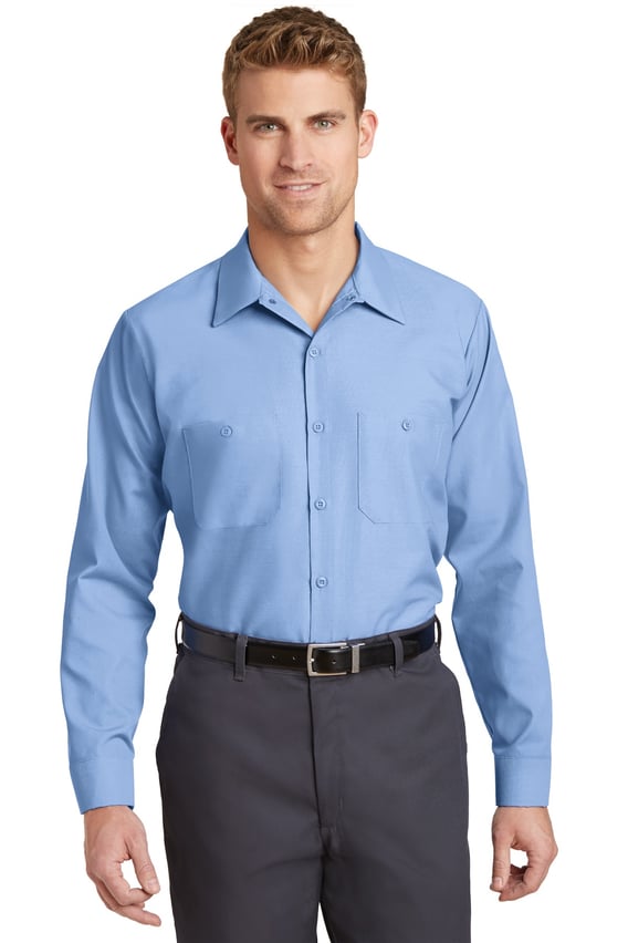 Front view of Long Sleeve Industrial Work Shirt