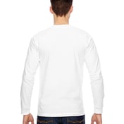 Back view of Adult 6.1 Oz., 100% Cotton Long Sleeve T-Shirt
