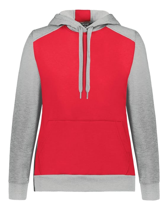 Front view of Women’s Eco Revive™ Three-Season Triblend Fleece Hooded Sweatshirt