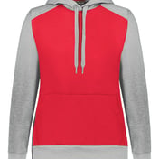 Front view of Women’s Eco Revive™ Three-Season Triblend Fleece Hooded Sweatshirt