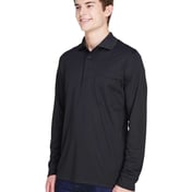 Side view of Pinnacle Performance Long Sleeve Piquéé Polo With Pocket