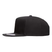Side view of Five-Panel Cotton Twill Snapback Cap