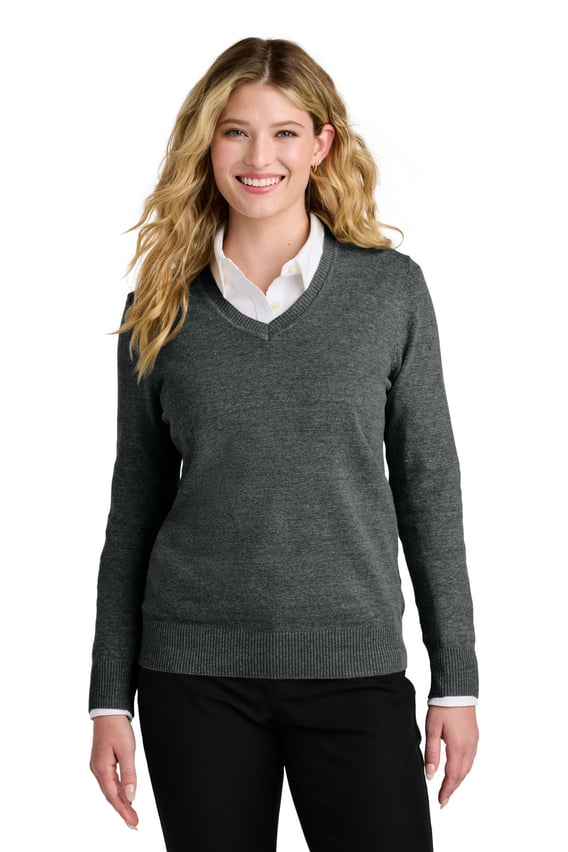 Front view of Women’s Easy Care V-Neck Sweater