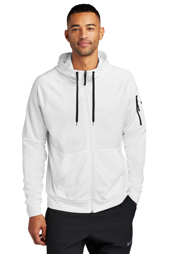 Front view of Therma-FIT Pocket Full-Zip Fleece Hoodie