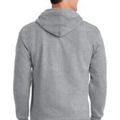 Back view of Essential Fleece Full-Zip Hooded Sweatshirt