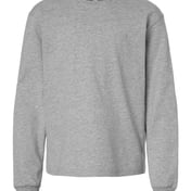 Front view of Youth 6oz. Heavyweight Long Sleeve Tee