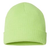 Back view of Sustainable Rib Cuffed Beanie
