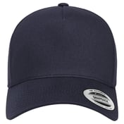 Front view of Retro Cotton Blend Trucker Snapback Cap