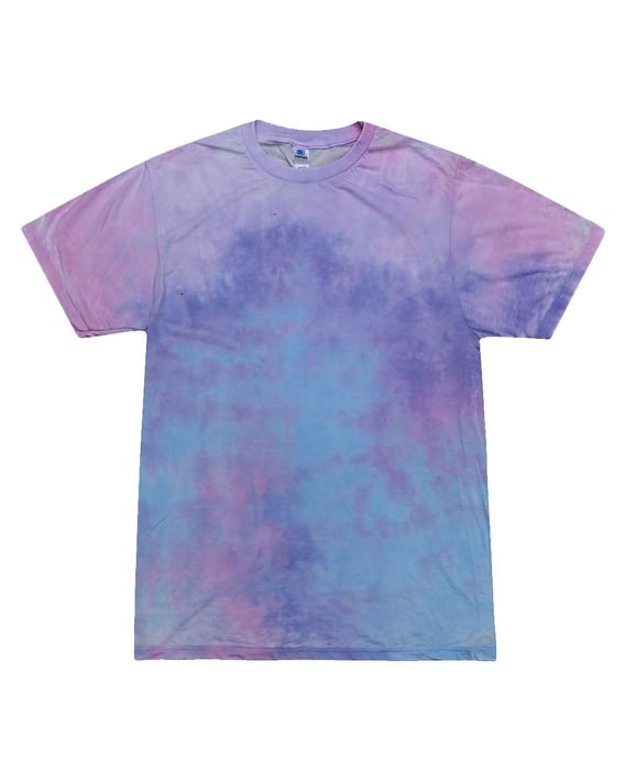 Front view of Festival Tie-Dyed Burnout T-Shirt