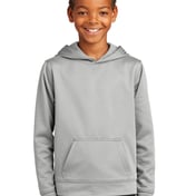 Front view of Youth Performance Fleece Pullover Hooded Sweatshirt