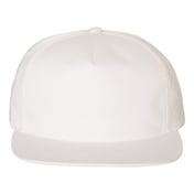 Front view of Lightly-Structured Five-Panel Snapback Cap