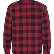 Back view of Quilted Flannel Shirt Jacket