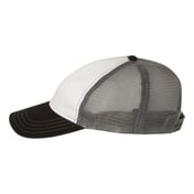 Side view of Garment-Washed Trucker Cap