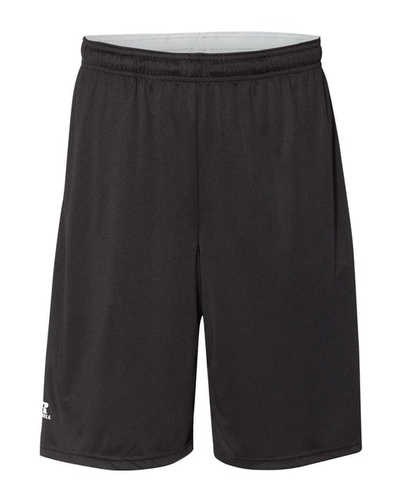 Front view of Dri-Power® Essential 10″ Shorts With Pockets