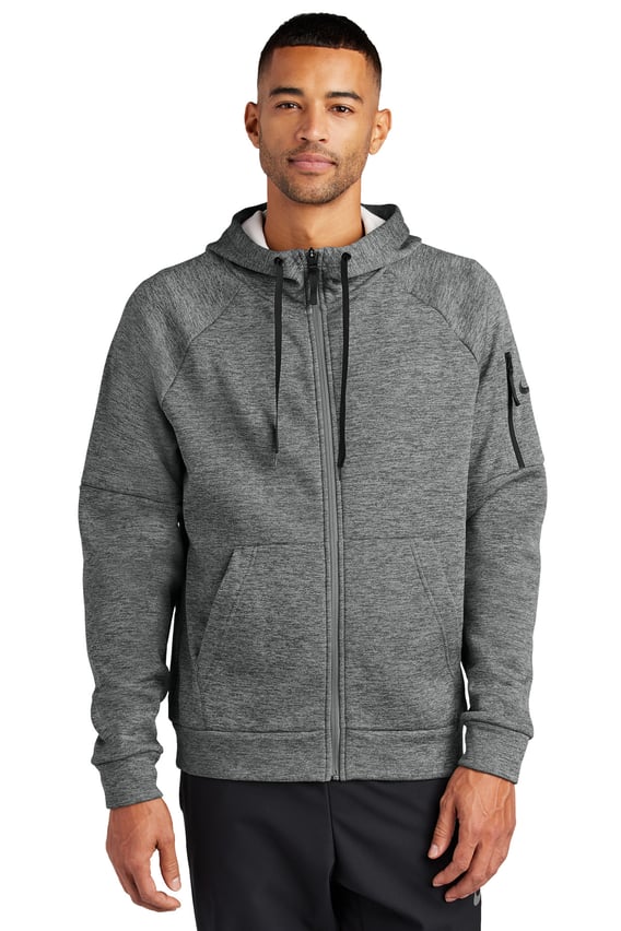 Front view of Therma-FIT Pocket Full-Zip Fleece Hoodie