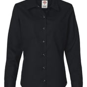 Front view of Women’s Long Sleeve Industrial Work Shirt