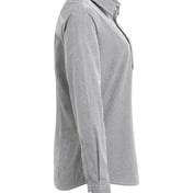 Side view of Women’s Microcheck Gingham Cotton Shirt