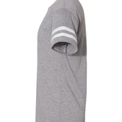 Side view of Triblend Varsity Ringer T-Shirt