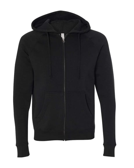 Frontview ofSpecial Blend Raglan Full-Zip Hooded Sweatshirt