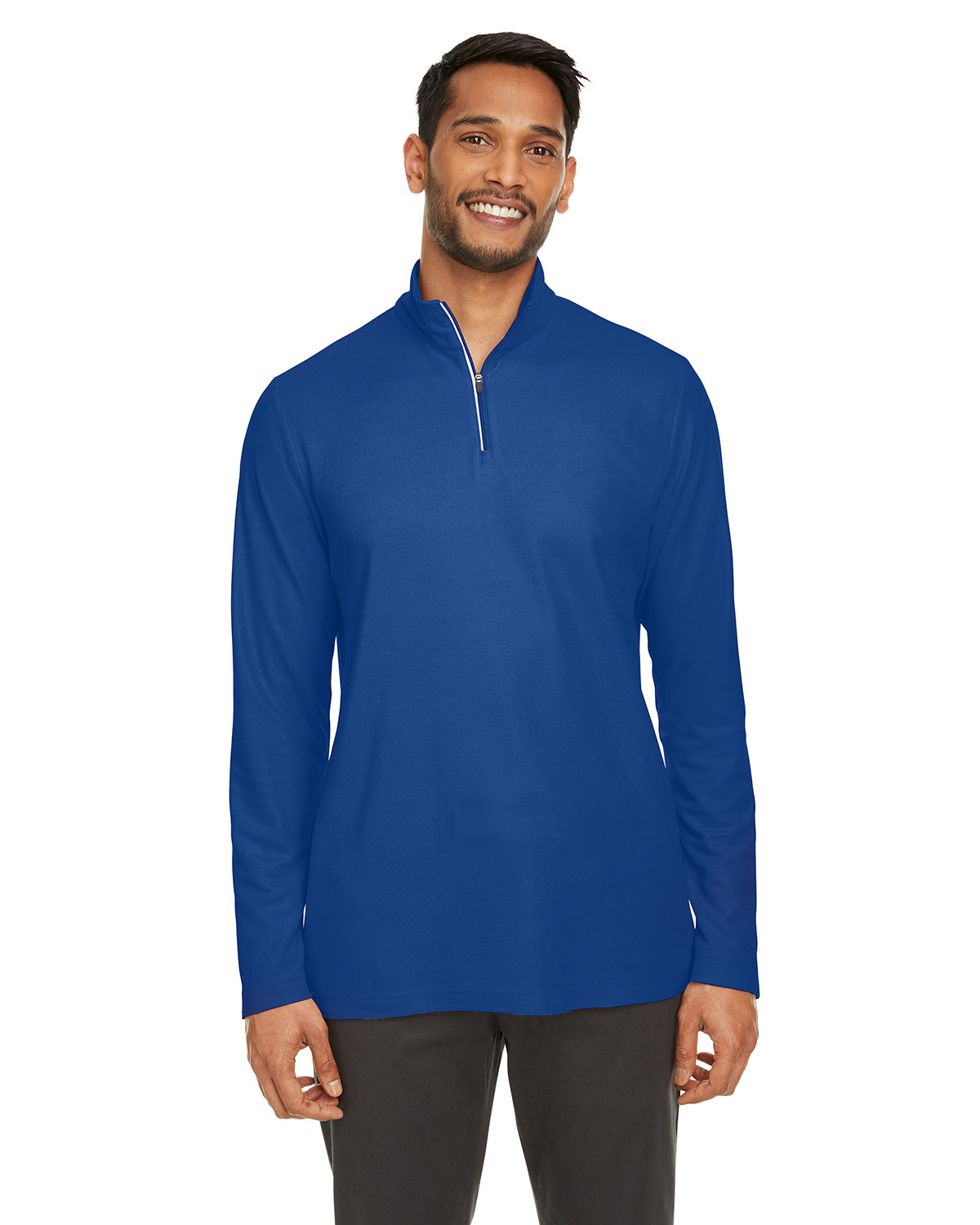 Front view of Men’s Fusion ChromaSoft Pique Quarter-Zip