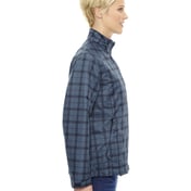 Side view of Ladies’ Locale Lightweight City Plaid Jacket