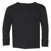 Front view of Toddler Fine Jersey Long Sleeve Tee