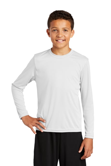 Front view of Youth Long Sleeve PosiCharge&reg; Competitor Tee