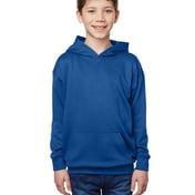 Front view of Youth Performance Tech Hooded Sweatshirt