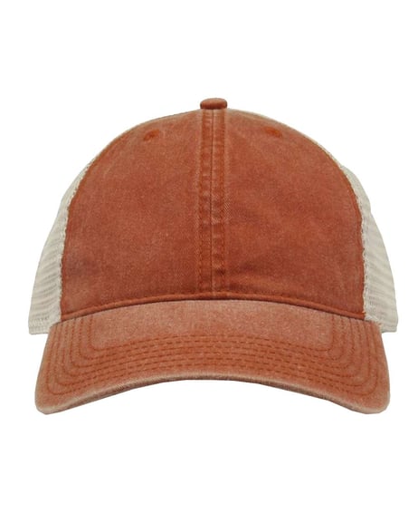 Front view of Pigment-Dyed Trucker Cap
