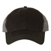 Front view of Garment-Washed Trucker Cap