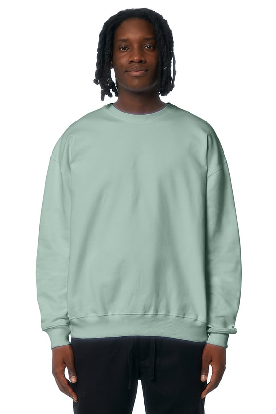 Front view of Unisex Ledger Dry Crewneck Sweatshirt