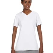 Front view of Ladies’ Cool DRI With FreshIQ V-Neck Performance T-Shirt