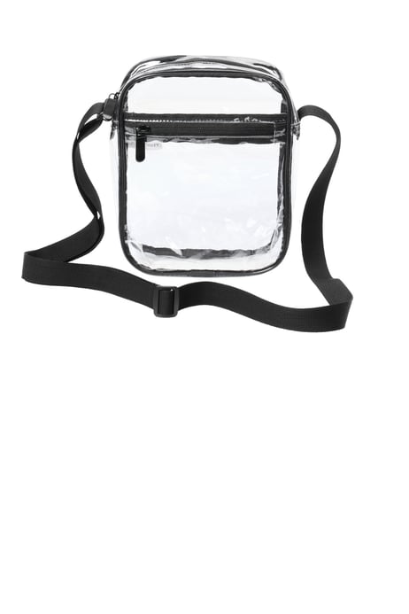Front view of Clear Crossbody Bag