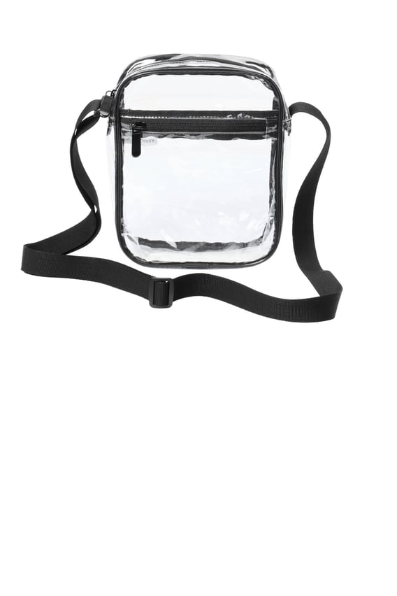 Front view of Clear Crossbody Bag