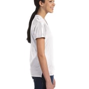 Side view of Ladies’ Junior Fit Replica Football T-Shirt