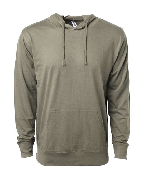 Front view of Lightweight Hooded Pullover T-Shirt