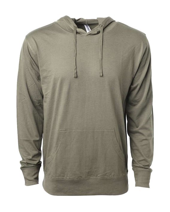 Front view of Lightweight Hooded Pullover T-Shirt