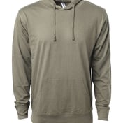 Front view of Lightweight Hooded Pullover T-Shirt