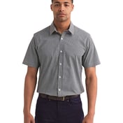 Front view of Microcheck Gingham Cotton Shirt