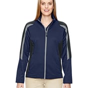 Front view of Ladies’ Strike Colorblock Fleece Jacket