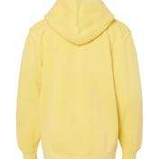 Back view of Youth Midweight Pigment-Dyed Hooded Sweatshirt