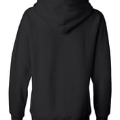 Back view of Women’s Sueded V-Neck Hooded Sweatshirt