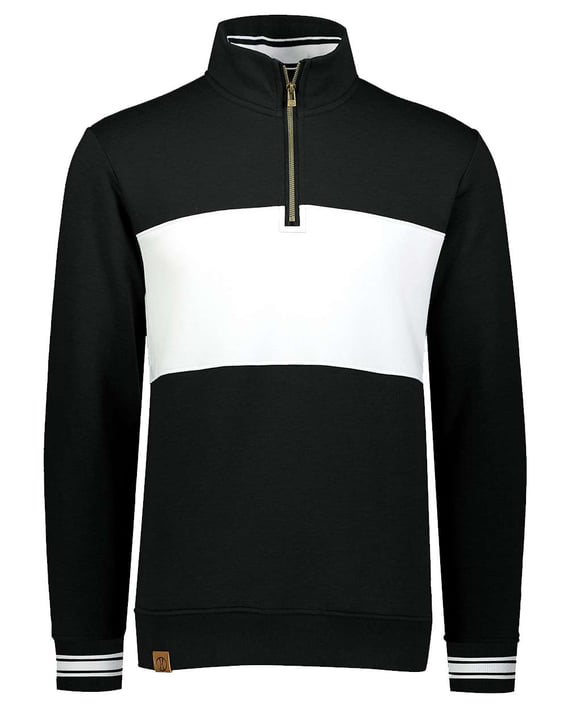 Front view of All-American Fleece Colorblocked Quarter-Zip Sweatshirt