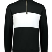 Front view of All-American Fleece Colorblocked Quarter-Zip Sweatshirt