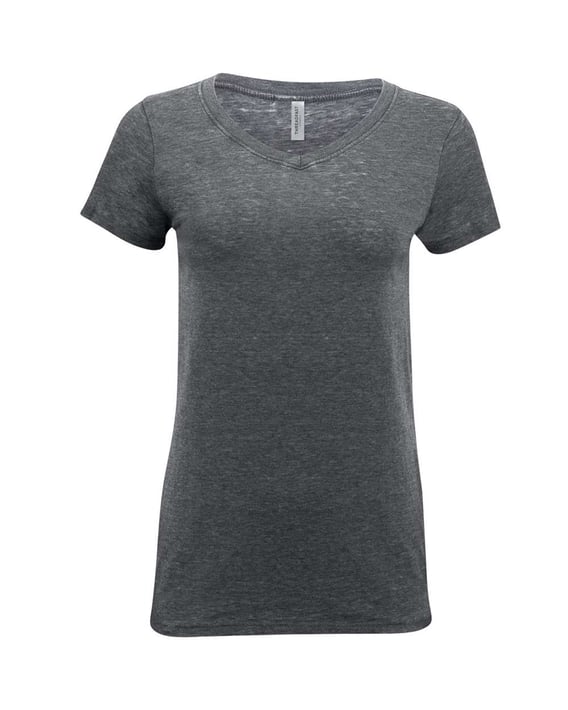 Front view of Women’s Vintage Dye V-Neck T-Shirt