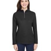 Front view of Women’s Fusion ChromaSoft™ Pique Quarter-Zip Pullover