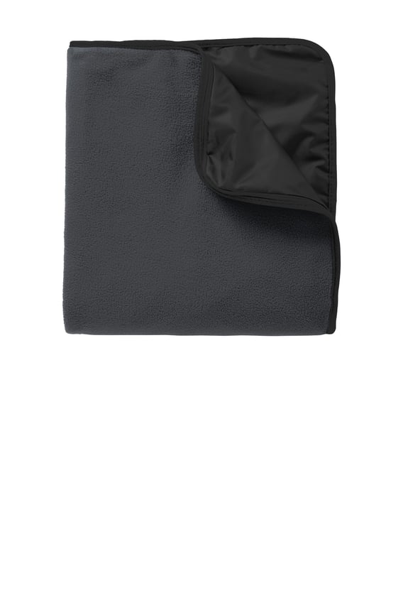 Front view of Fleece & Poly Travel Blanket