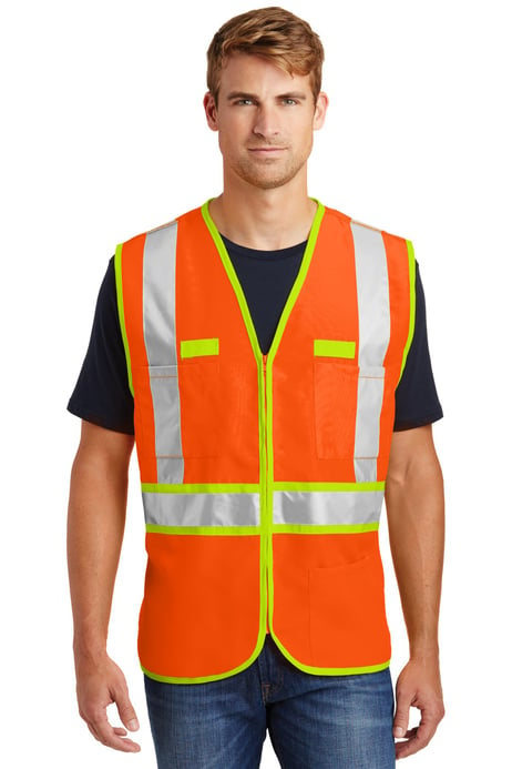 Frontview ofANSI 107 Class 2 Dual-Color Safety Vest