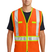 Front view of ANSI 107 Class 2 Dual-Color Safety Vest